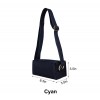 Vertical Striped Knit Sling Crossbody Bag