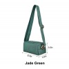 Vertical Striped Knit Sling Crossbody Bag