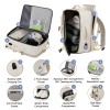Expandable 30L-37L Carry-On Travel Backpack