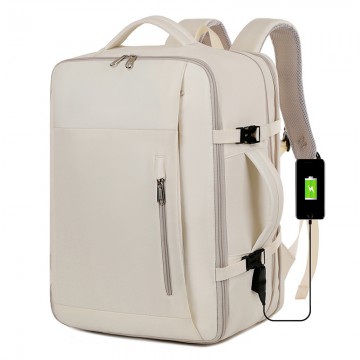 Expandable 30L-37L Carry-On Travel Backpack