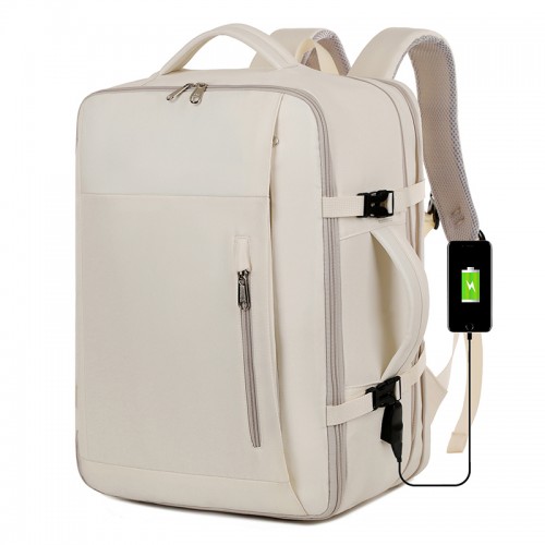 Expandable 30L-37L Carry-On Travel Backpack