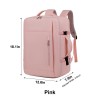 Expandable 30L-37L Carry-On Travel Backpack