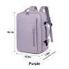 Expandable 30L-37L Carry-On Travel Backpack