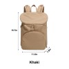 Lightweight Nylon Backpack with Flip-Top