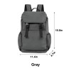 Nylon Drawstring Flap Backpack