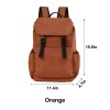 Nylon Drawstring Flap Backpack