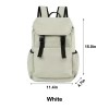 Nylon Drawstring Flap Backpack