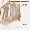 Clear Toiletry Pouch with Dry Wet Separation