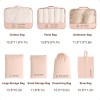 7 Pieces Travel Packing Cubes Set for Luggage