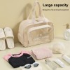 Clear Travel Duffle Bag with Shoe Compartment