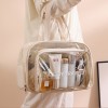 Clear Travel Duffle Bag with Shoe Compartment