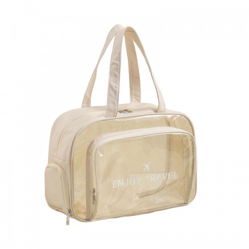 Clear Travel Duffle Bag with Shoe Compartment