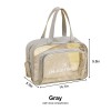 Clear Travel Duffle Bag with Shoe Compartment
