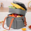 Double Deck Insulated Lunch Bag