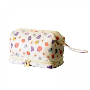 Double Layer Cosmetic Makeup Bag