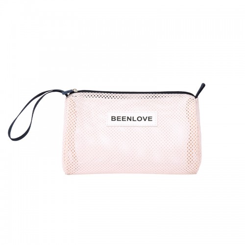 Small Mesh Beach Bag with Zipper