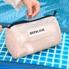 Small Mesh Beach Bag with Zipper
