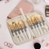 Stand-up Makeup Brush Organizer Bag