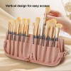 Stand-up Makeup Brush Organizer Bag