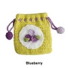 Handmade Crochet Drawstring Coin Purse & Earphone Pouch