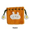 Handmade Crochet Drawstring Coin Purse & Earphone Pouch