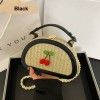 Half Round Saddle Straw Bag