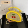 Half Round Saddle Straw Bag