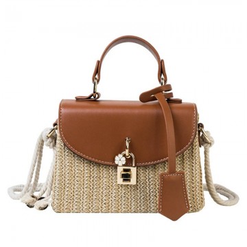 Small Straw Crossbody Bag