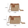 Straw Chain Box Crossbody Bag