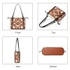 Genuine Leather Hollow Drawstring Tote Bag