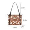 Genuine Leather Hollow Drawstring Tote Bag