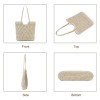Handmade Crochet Leather Tote Bag