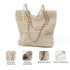 Handmade Crochet Leather Tote Bag