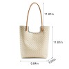 Handwoven Leather Tote Bag