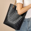 Handwoven Leather Tote Bag
