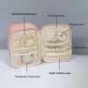 Large Capacity Travel Makeup Bag with Jewelry Organizer