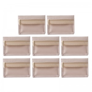 Small Velvet Jewelry Storage Bag with Clear Window