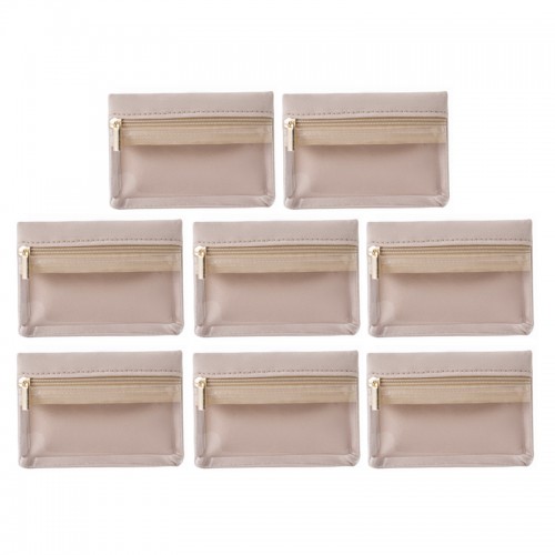 Small Velvet Jewelry Storage Bag with Clear Window