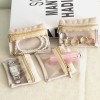 Small Velvet Jewelry Storage Bag with Clear Window