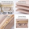 Small Velvet Jewelry Storage Bag with Clear Window