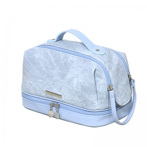 Double Layer Makeup Bag with Compartments
