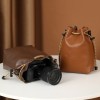 Small Crossbody Camera Bag with Drawstring